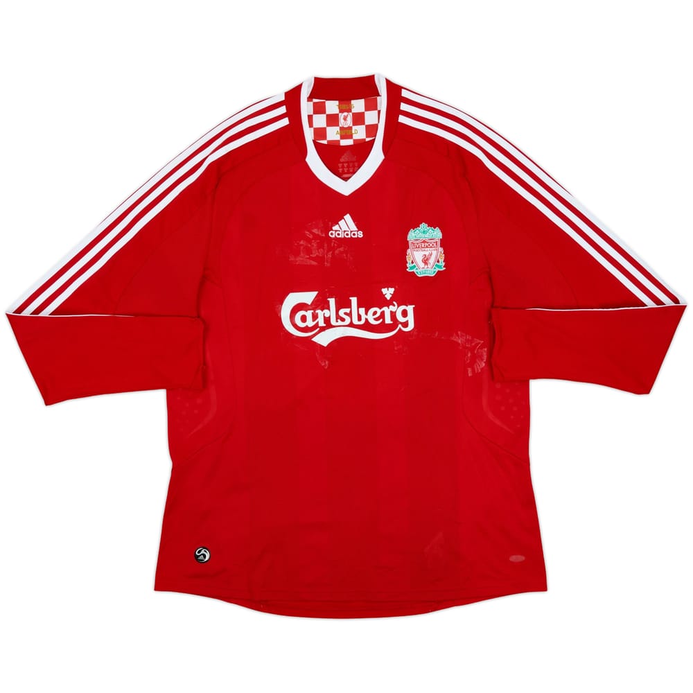 2008-10 Liverpool Home L/S Shirt - 4/10 - (XL)