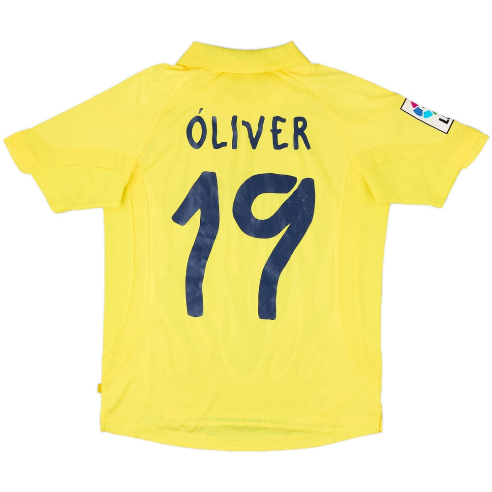 2013-14 Villarreal Home Shirt Oliver #19 - 6/10 - (L)