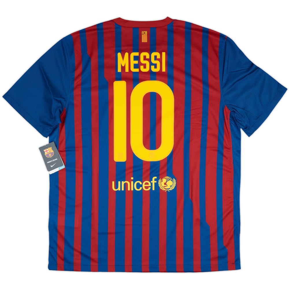 2011-12 Barcelona Home Shirt Messi #10 (XL)