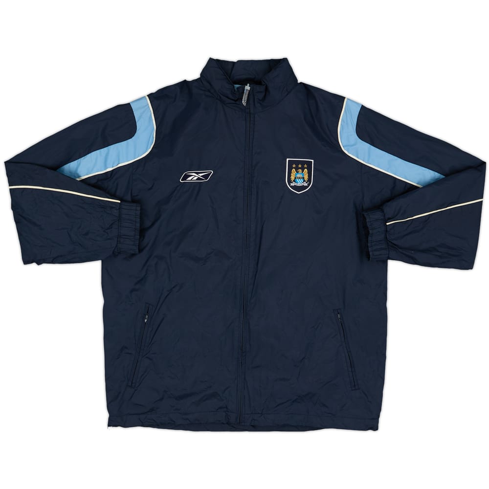2004-06 Manchester City Reebok Hooded Rain Jacket - 7/10 - (L)