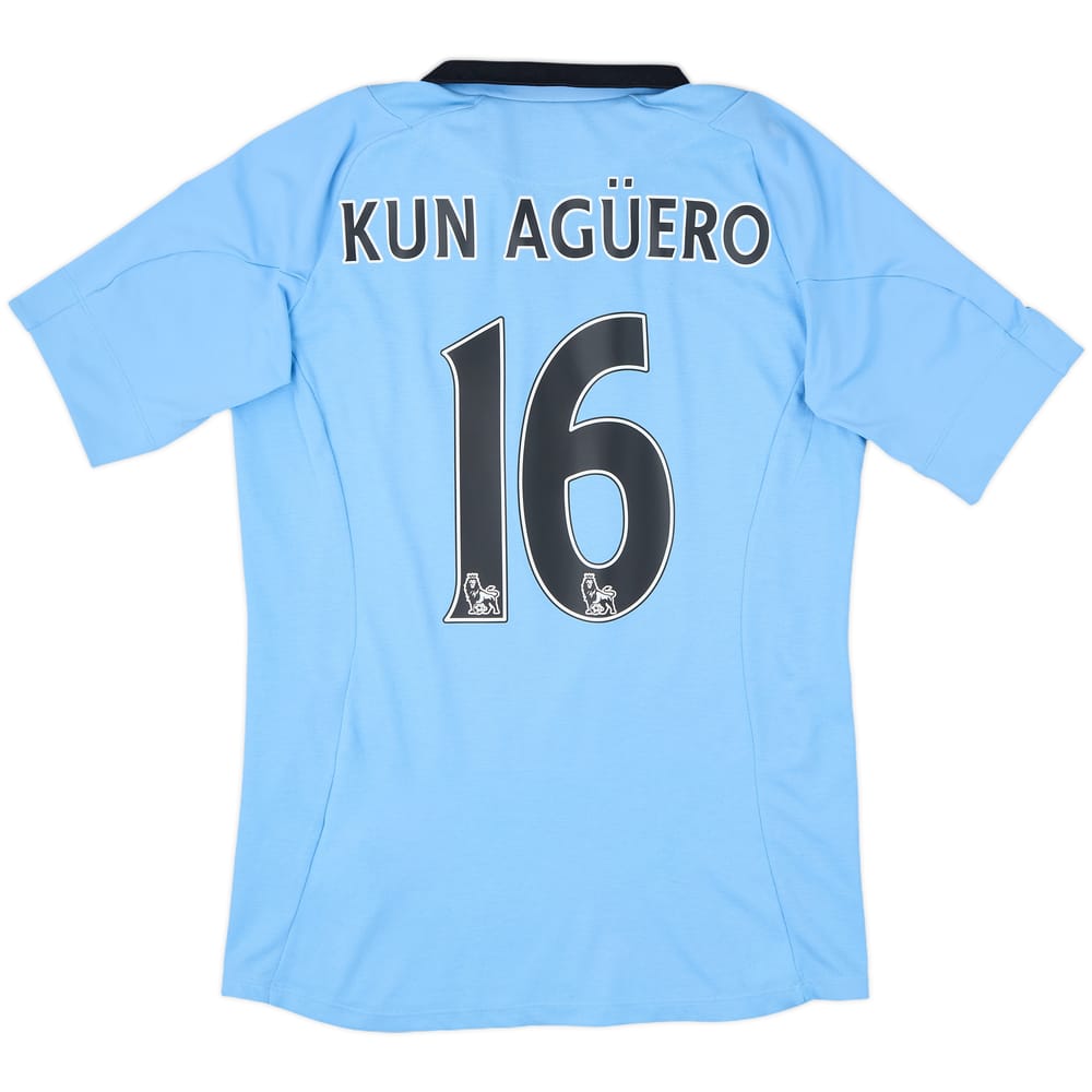 2012-13 Manchester City Home Shirt Kun Aguero #16 - 8/10 - (S)