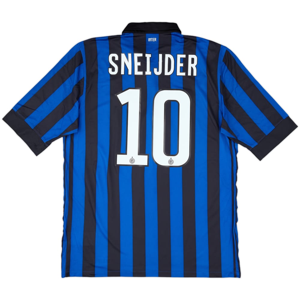 2011-12 Inter Milan Home Shirt Sneijder #10 - 8/10 - (L)