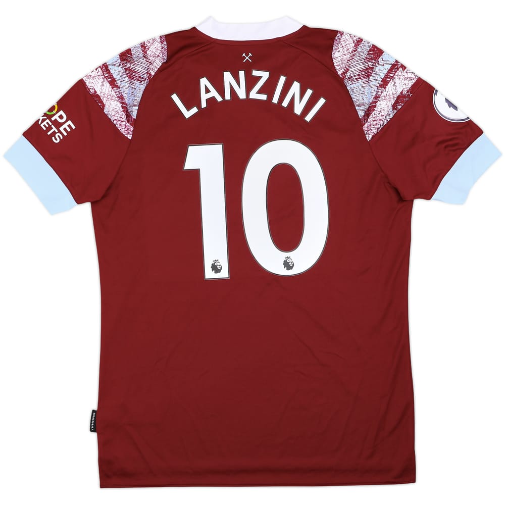 2022-23 West Ham Home Shirt Lanzini #10 - 10/10 - (L)