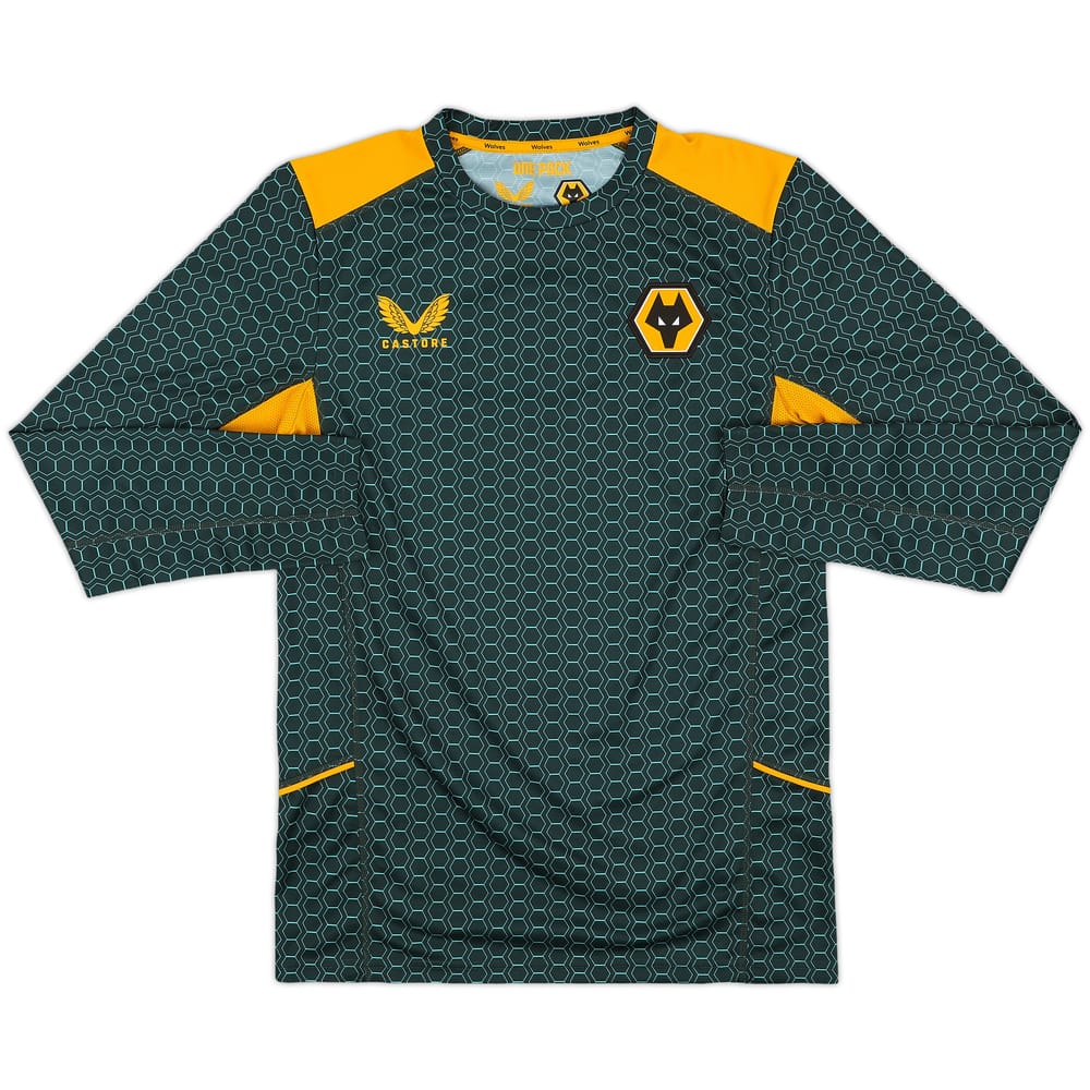 2021-22 Wolves Castore Training L/S Shirt - 10/10 - (S)