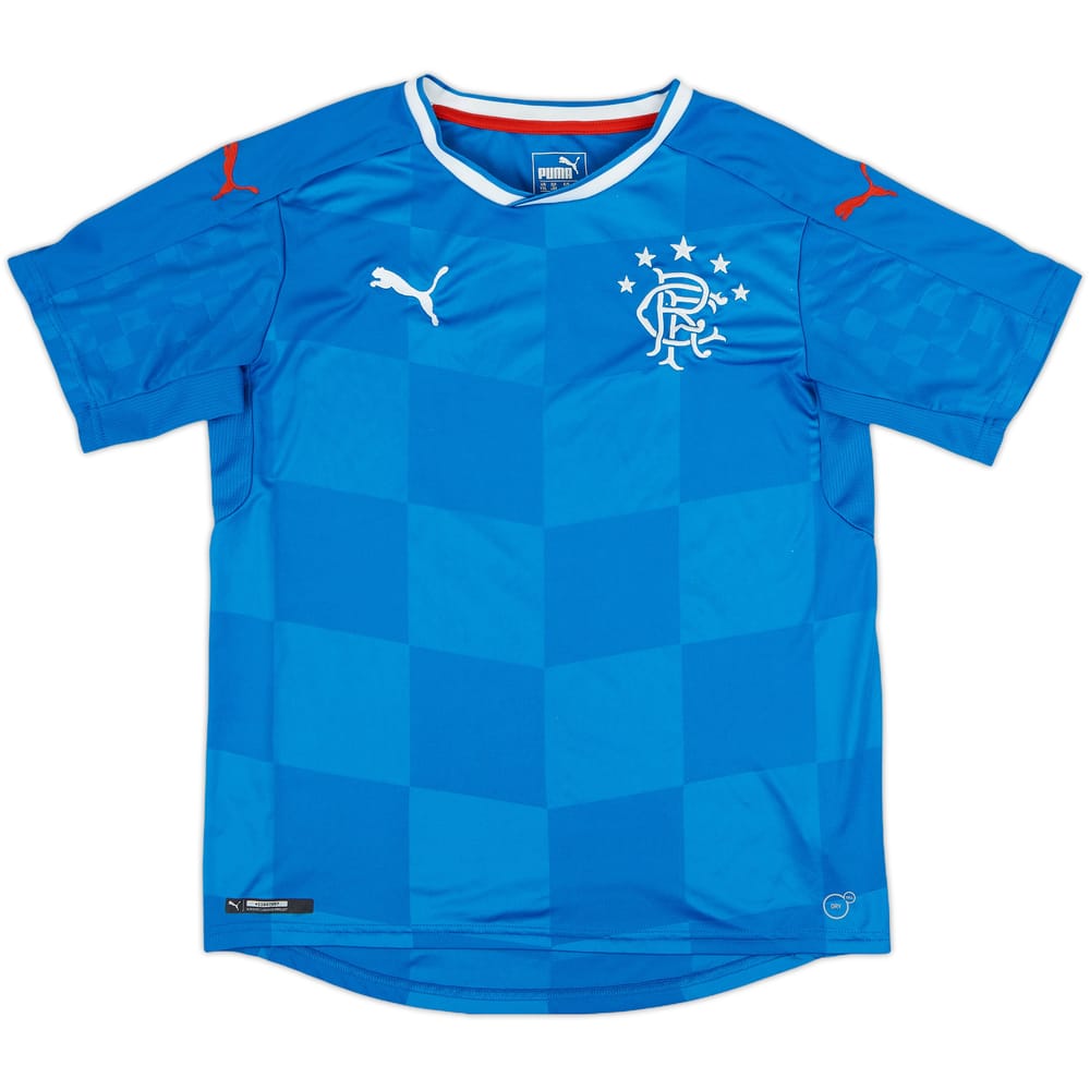 2016-18 Rangers Home Shirt - 8/10 - (XL.Boys)