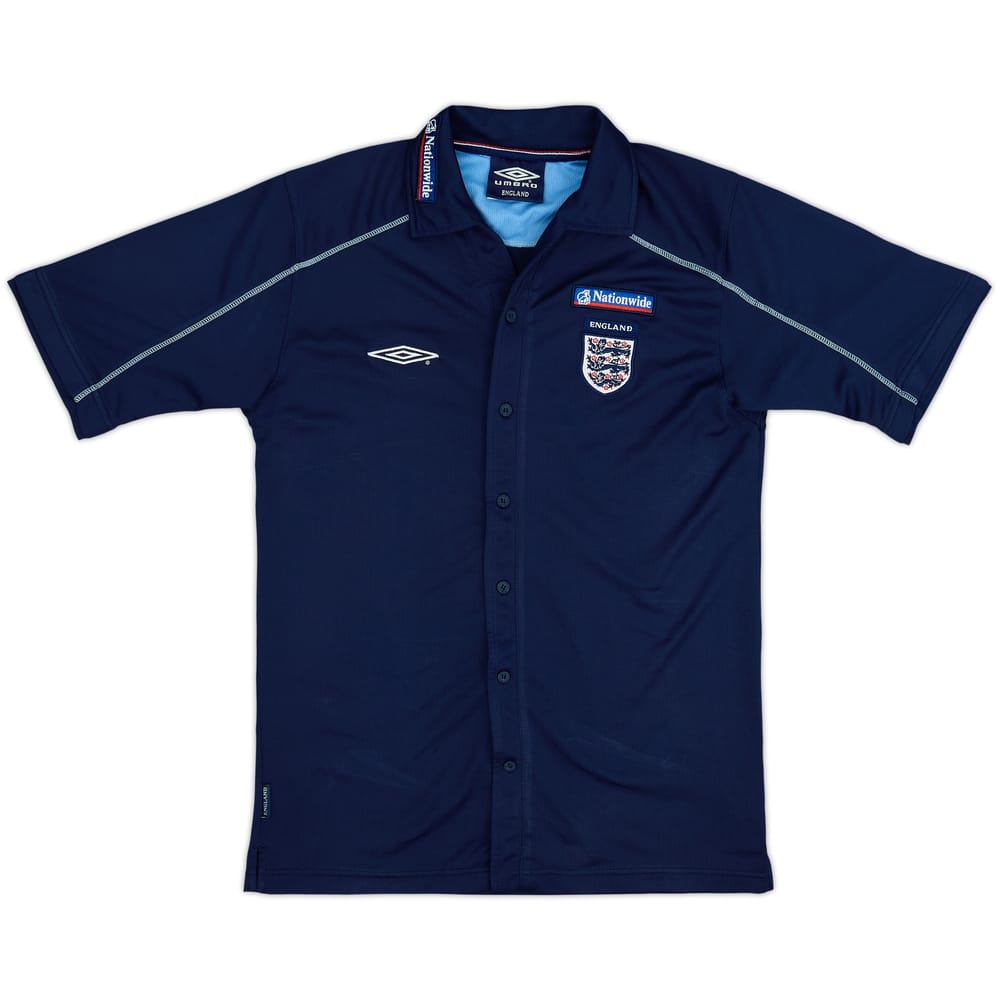 2002-04 England Umbro Button-Up Shirt - 8/10 - (M)