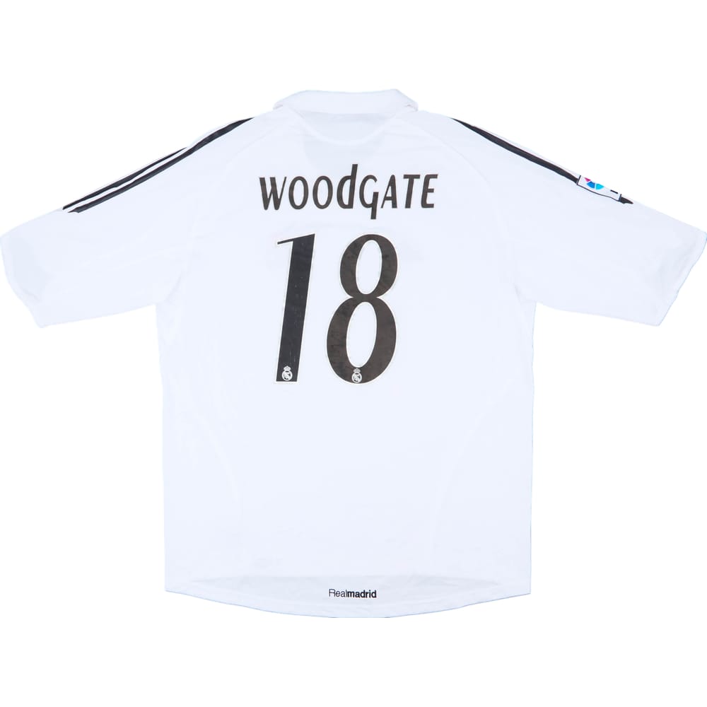 2005-06 Real Madrid Home Shirt Woodgate #18 - 7/10 - (XL)
