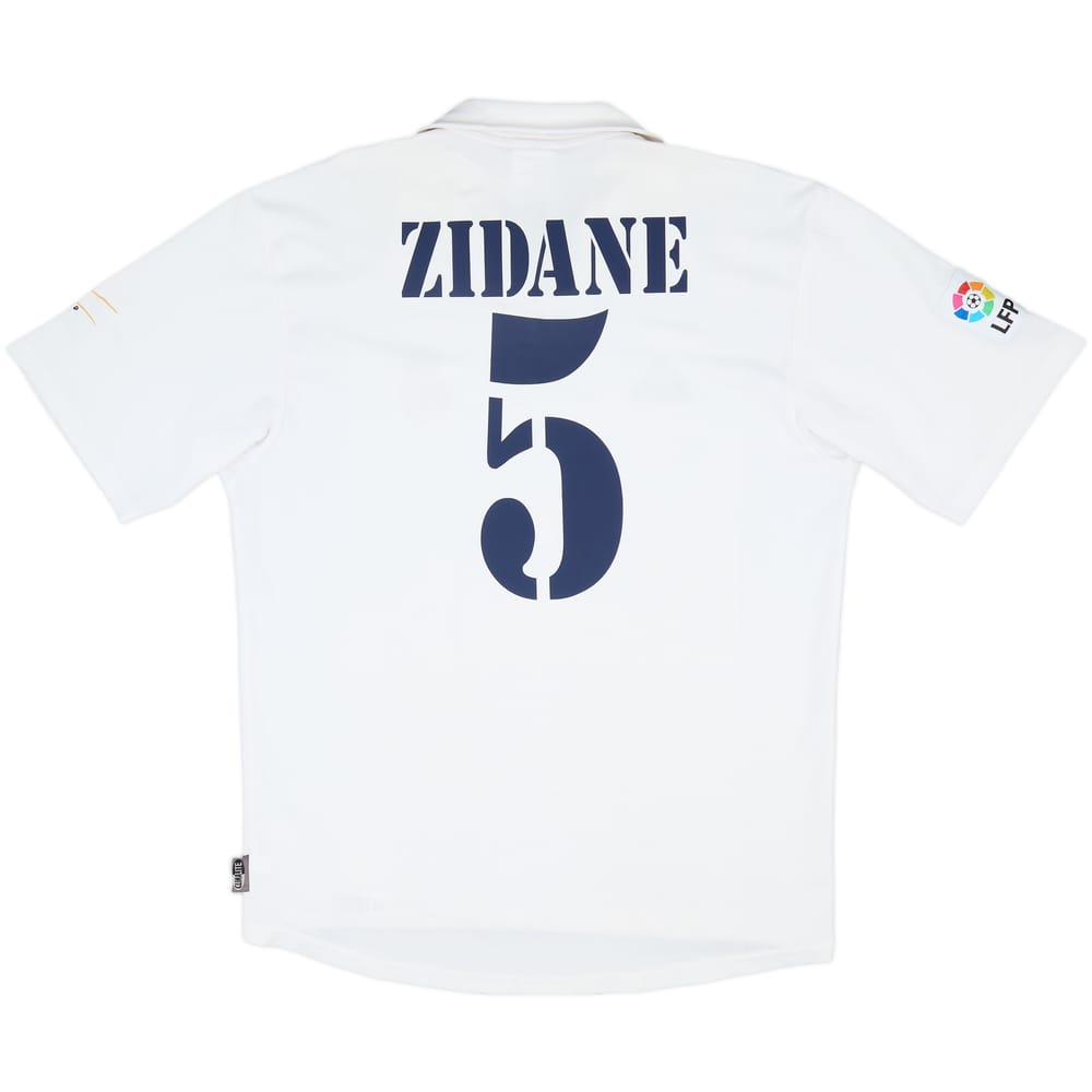 2002-03 Real Madrid Centenary Home Shirt Zidane #5 - 7/10 - (M)