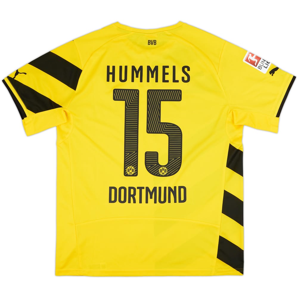 2014-15 Borussia Dortmund Home Shirt Hummels #15 - 9/10 - (L)