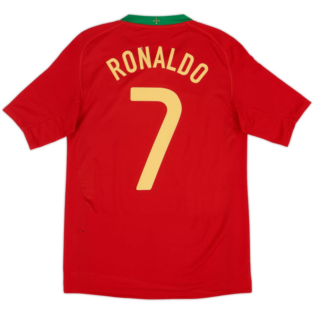 2008-10 Portugal Home Shirt Ronaldo #7 - 4/10 - (XL.Boys)