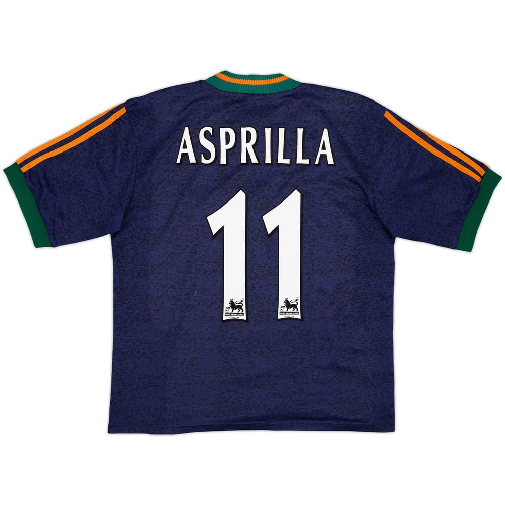 1997-98 Newcastle Away Shirt Asprilla #11 - 7/10 - (M)