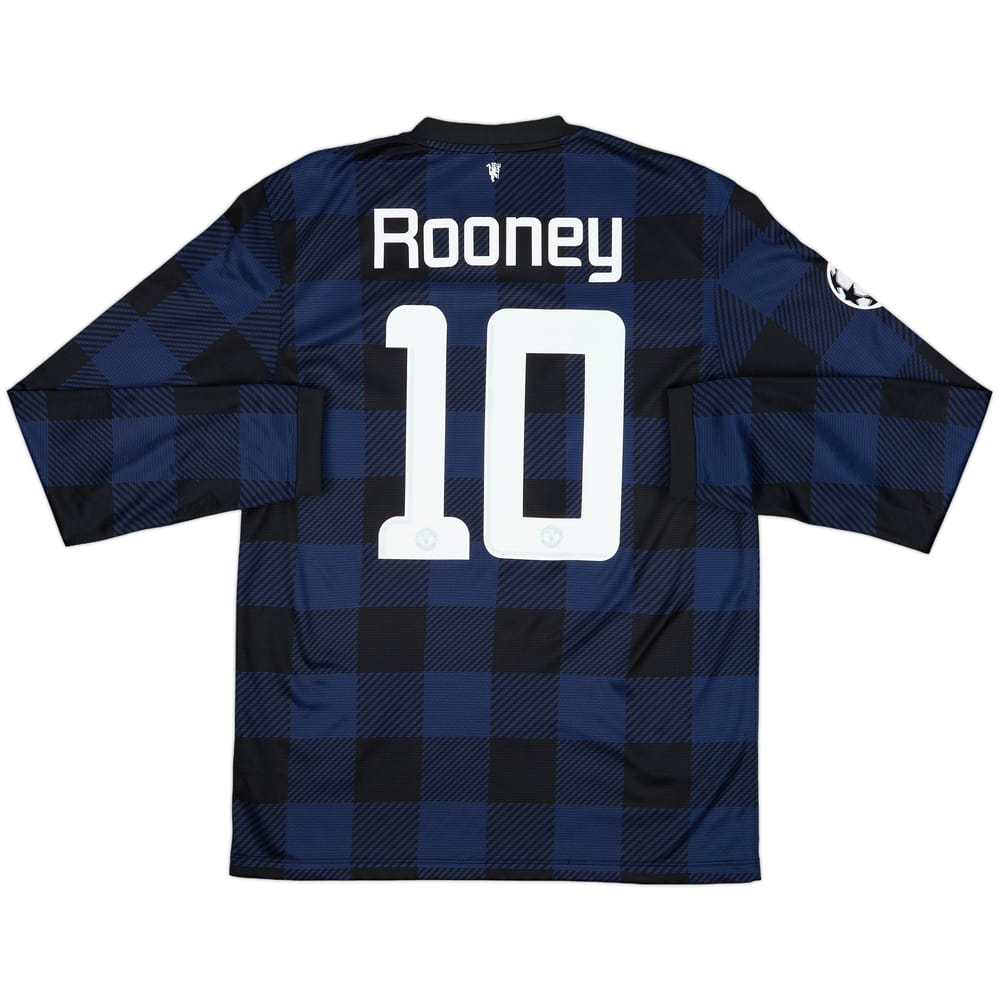 2013-14 Manchester United Away L/S Shirt Rooney #10 - 7/10 - (M)