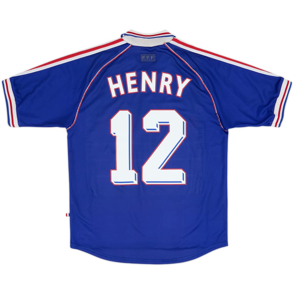 1998-00 France Home Shirt Henry #12 - 8/10 - (M)