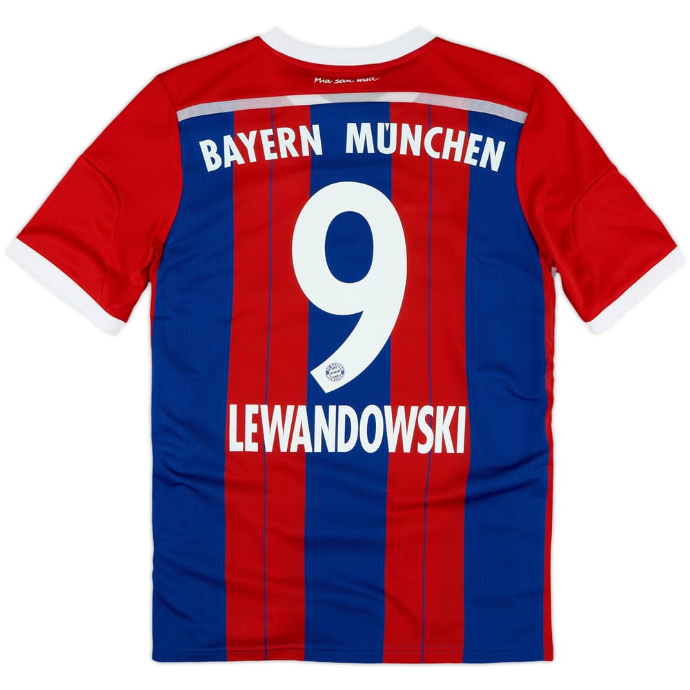 2014-15 Bayern Munich Home Shirt Lewandowski #9 - 9/10 - (XL.Boys)