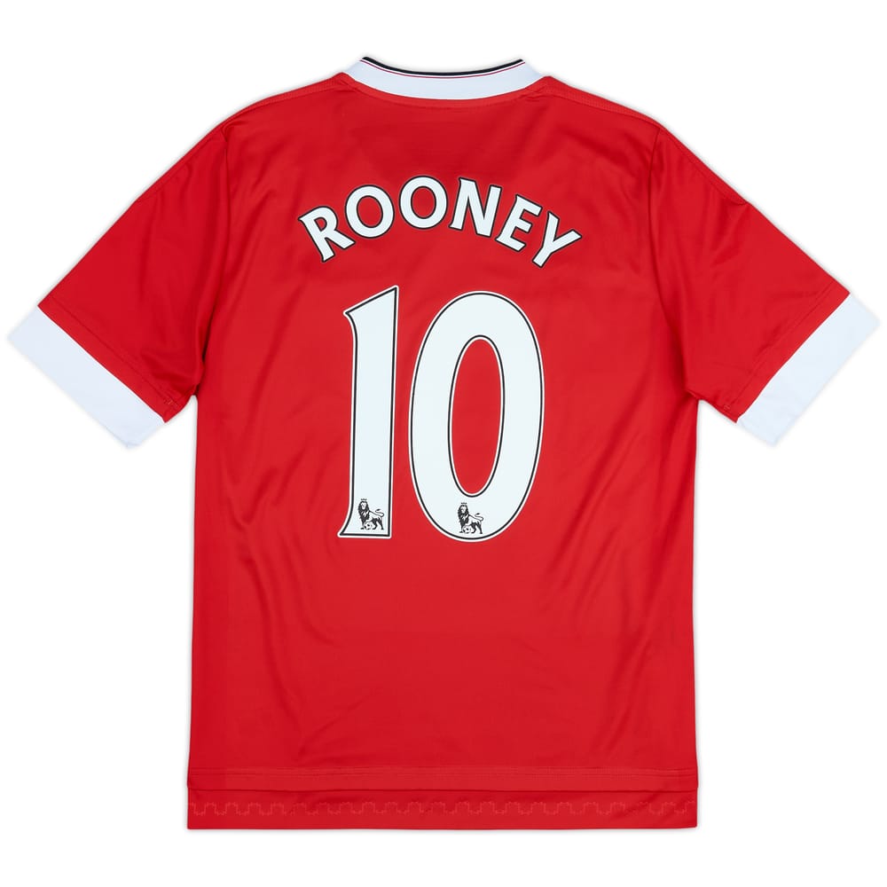 2015-16 Manchester United Home Shirt Rooney #10 - 6/10 - (15-16 Years)