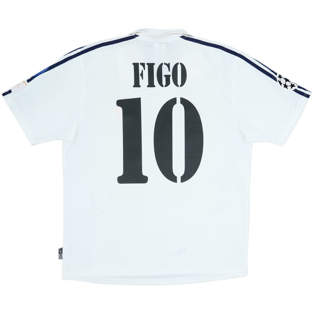 2002-03 Real Madrid Centenary Home Shirt Figo #10 - 7/10 - (M)