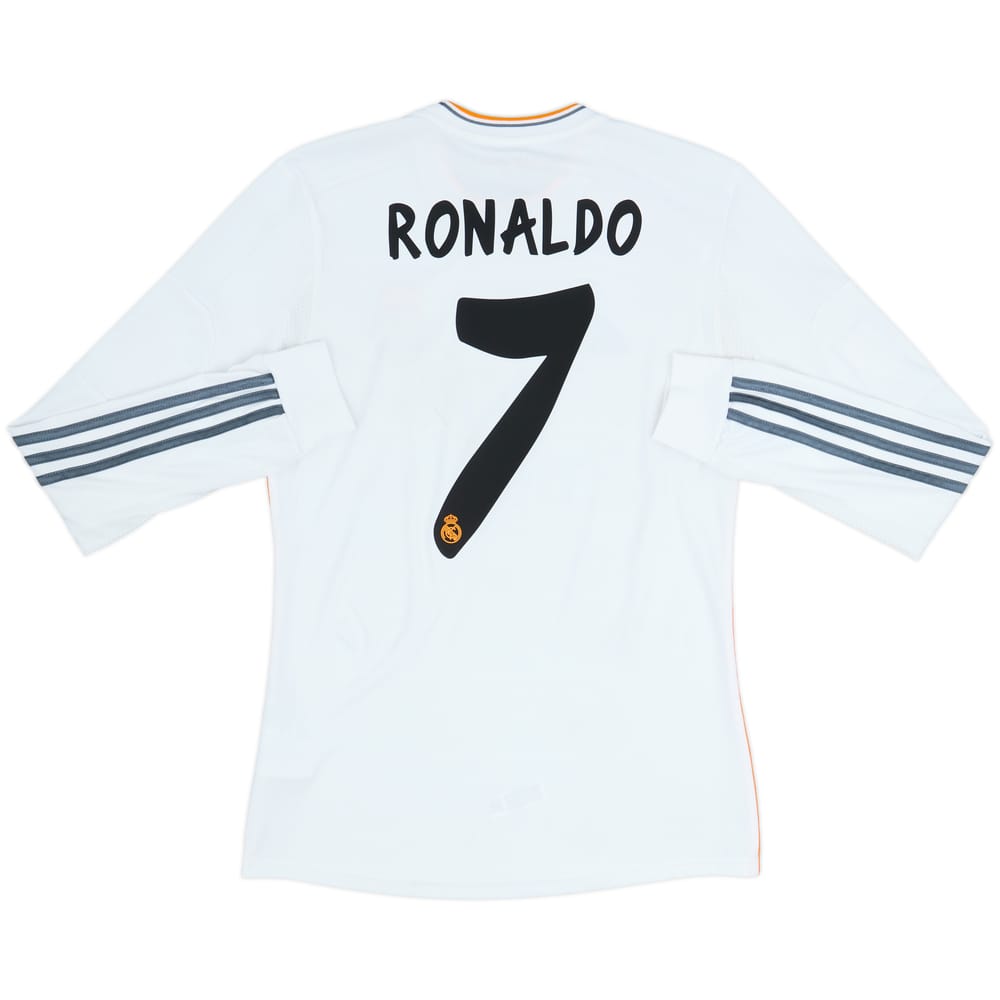 2013-14 Real Madrid Home L/S Shirt Ronaldo #7 - 5/10 - (S)