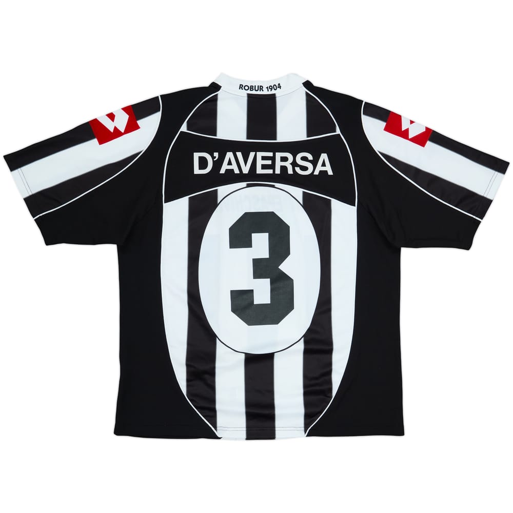 2003-04 Siena Home Shirt D'Aversa #3 - 10/10 - (XL)
