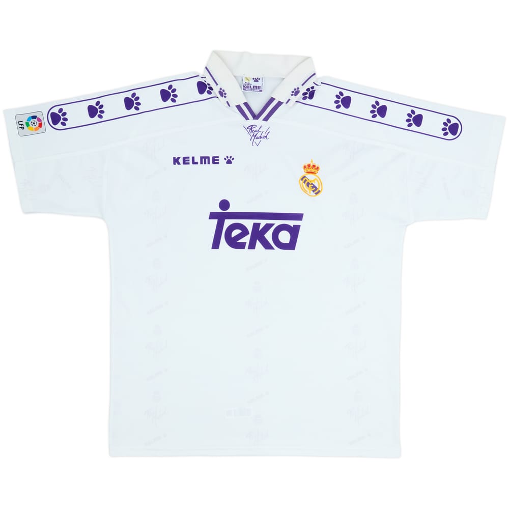 1996-97 Real Madrid Home Shirt - 9/10 - (XL)