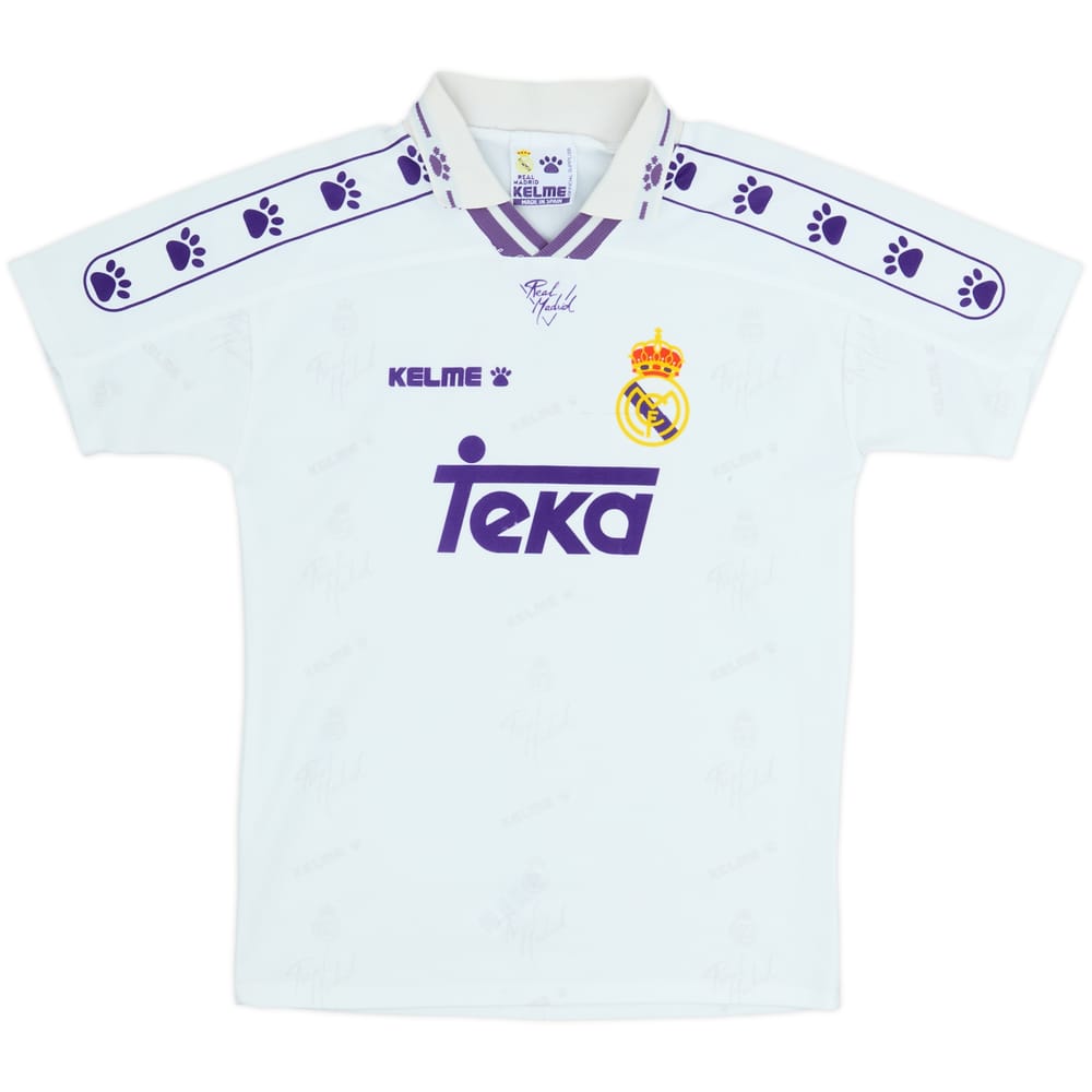 1996-97 Real Madrid Home Shirt - 6/10 - (S.Boys)