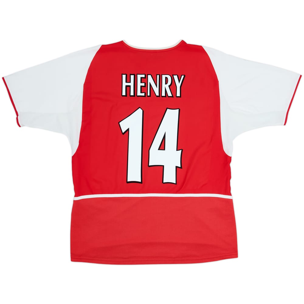 2002-04 Arsenal Home Shirt Henry #14 - 6/10 - (L)