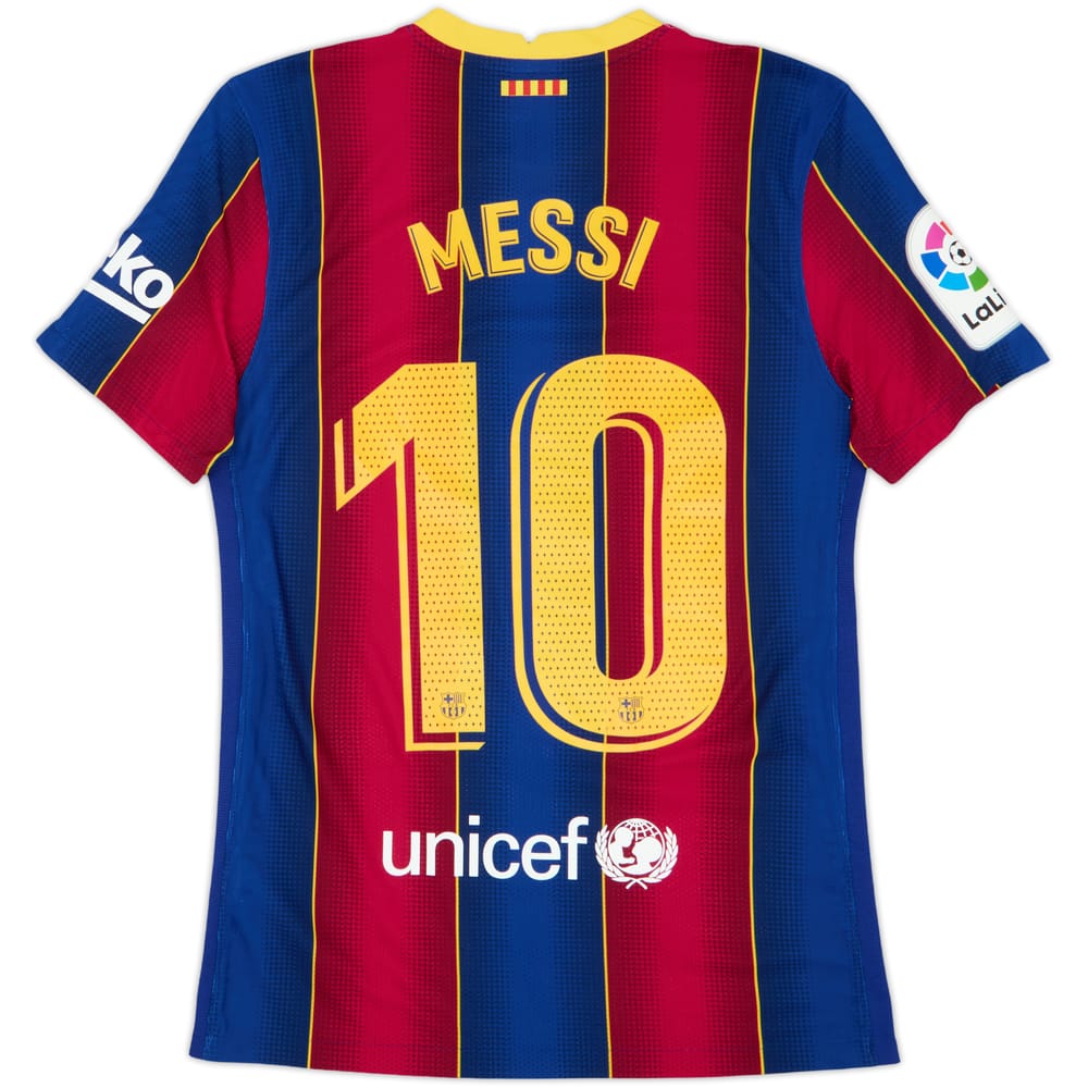 2020-21 Barcelona Authentic Home Shirt Messi #10 - 10/10 - (S)