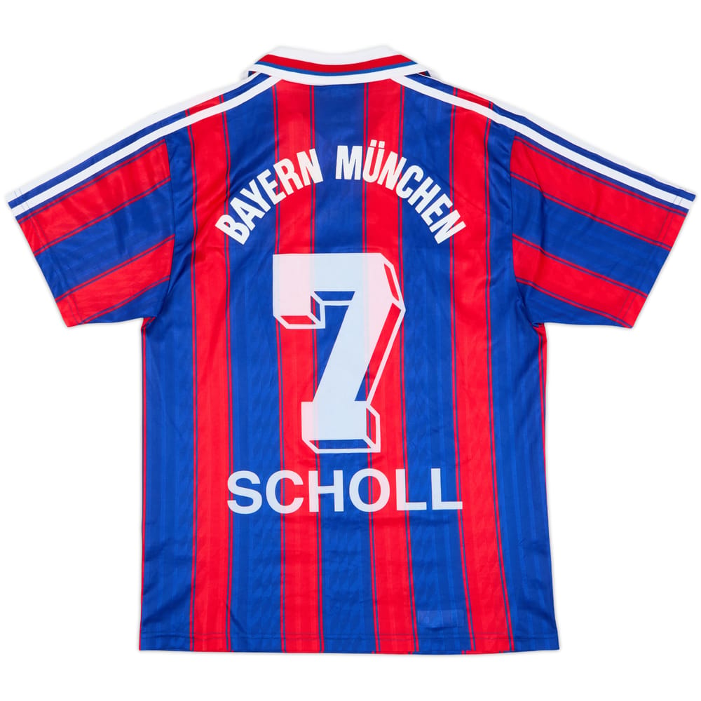 1995-97 Bayern Munich Home Shirt Scholl #7 - 6/10 - (S)