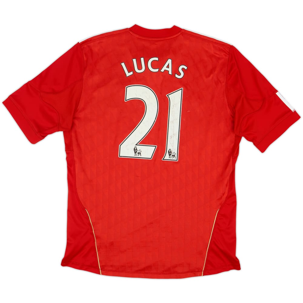 2010-12 Liverpool Home Shirt Lucas #21 - 5/10 - (L)