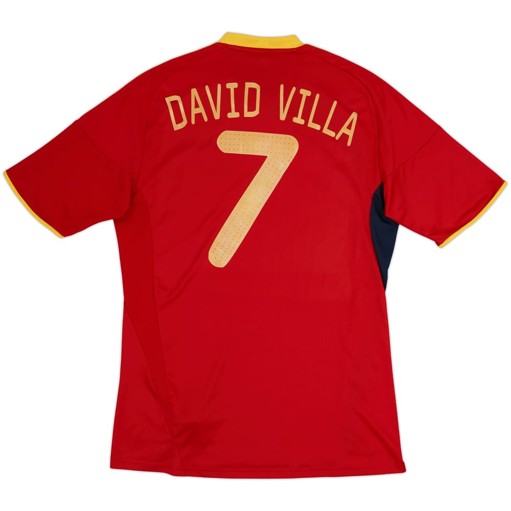2009 Spain Home Shirt David Villa #7 - 8/10 - (M)