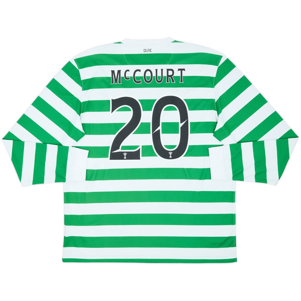 2012-13 Celtic '125th Anniversary' Home L/S Shirt McCourt #20 - 10/10 - (XL)