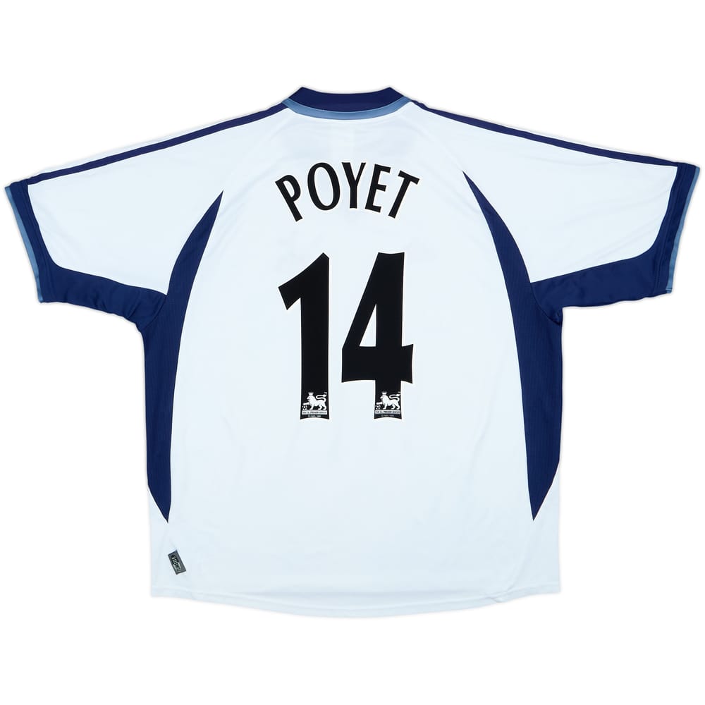 2001-02 Tottenham Home Shirt Poyet #14 - 7/10 - (XL)