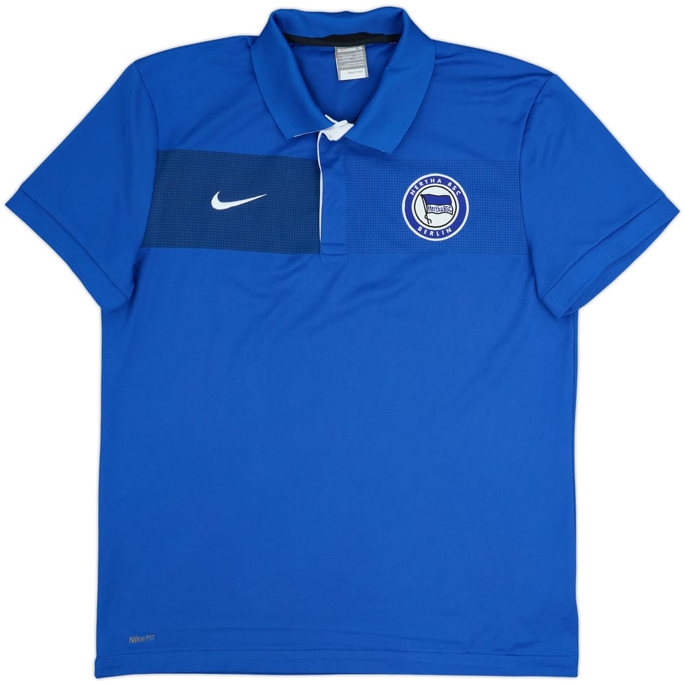 2009-10 Hertha Berlin Nike Polo Shirt - 9/10 - (L)