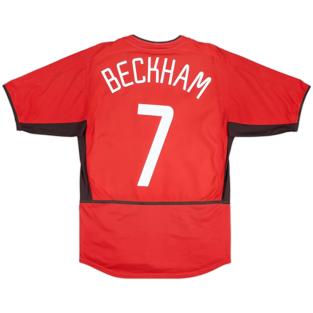 2002-04 Manchester United Local Camiseta Beckham #7 - 5/10 - (M)