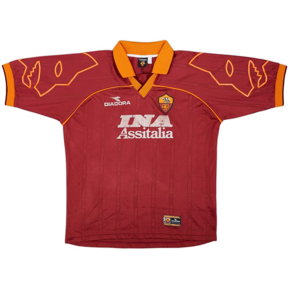 1999-00 Roma Home Shirt - 6/10 - (L)