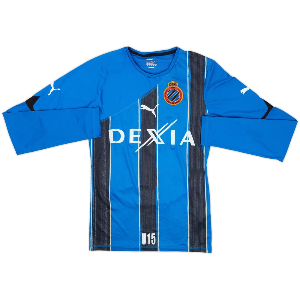 2010-11 Club Brugge Youth Match Issue Home L/S Shirt #18 - 6/10 - (M)