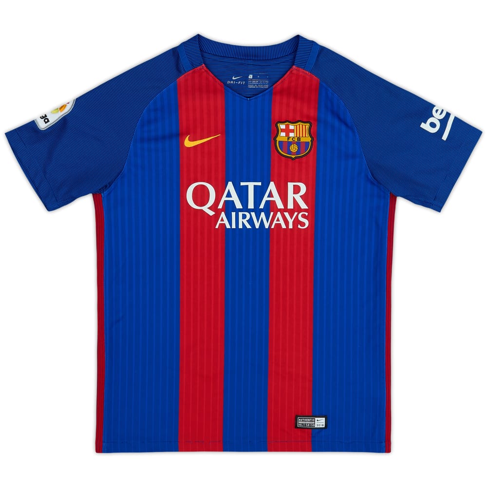 2016-17 Barcelona Home Shirt - 8/10 - (L.Boys)