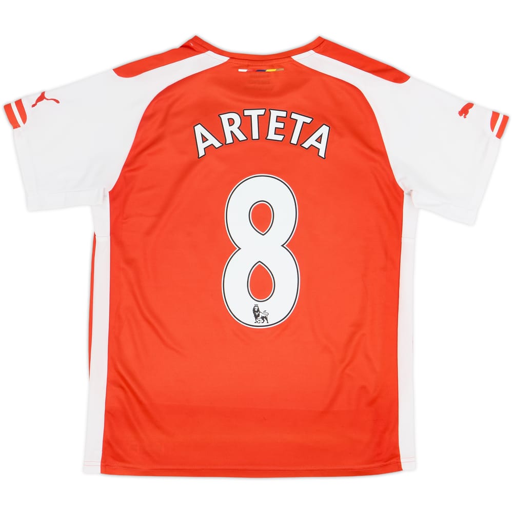 2014-15 Arsenal Home Shirt Arteta #8 - 8/10 - (15-16 Years)