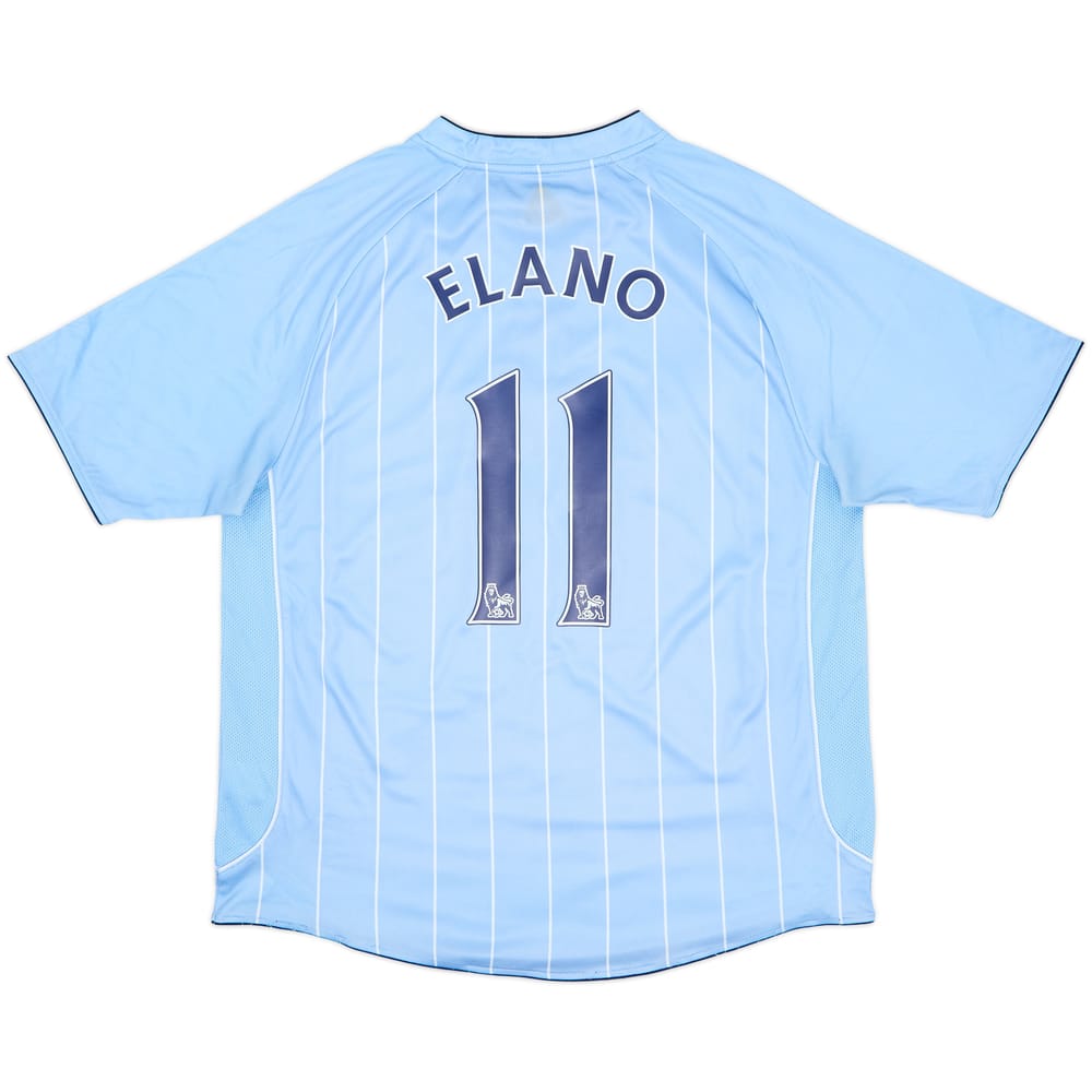 2007-08 Manchester City Home Shirt Elano #11 - 6/10 - (L)
