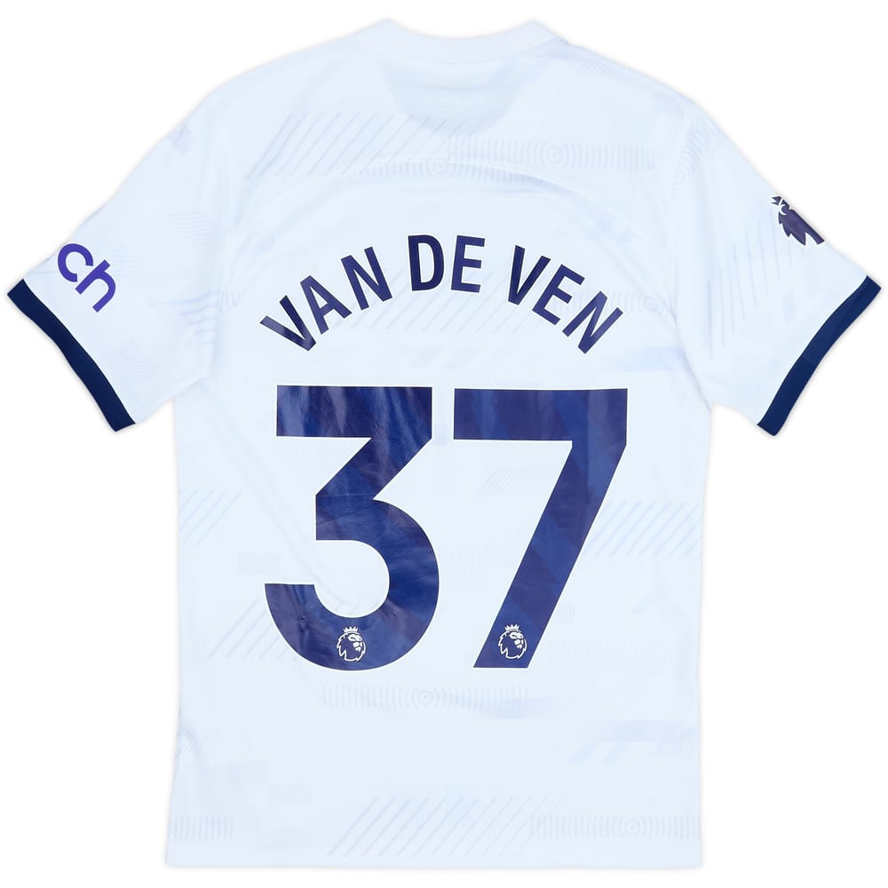 2023-24 Tottenham Home Shirt van de Ven #37 - 8/10 - (S)