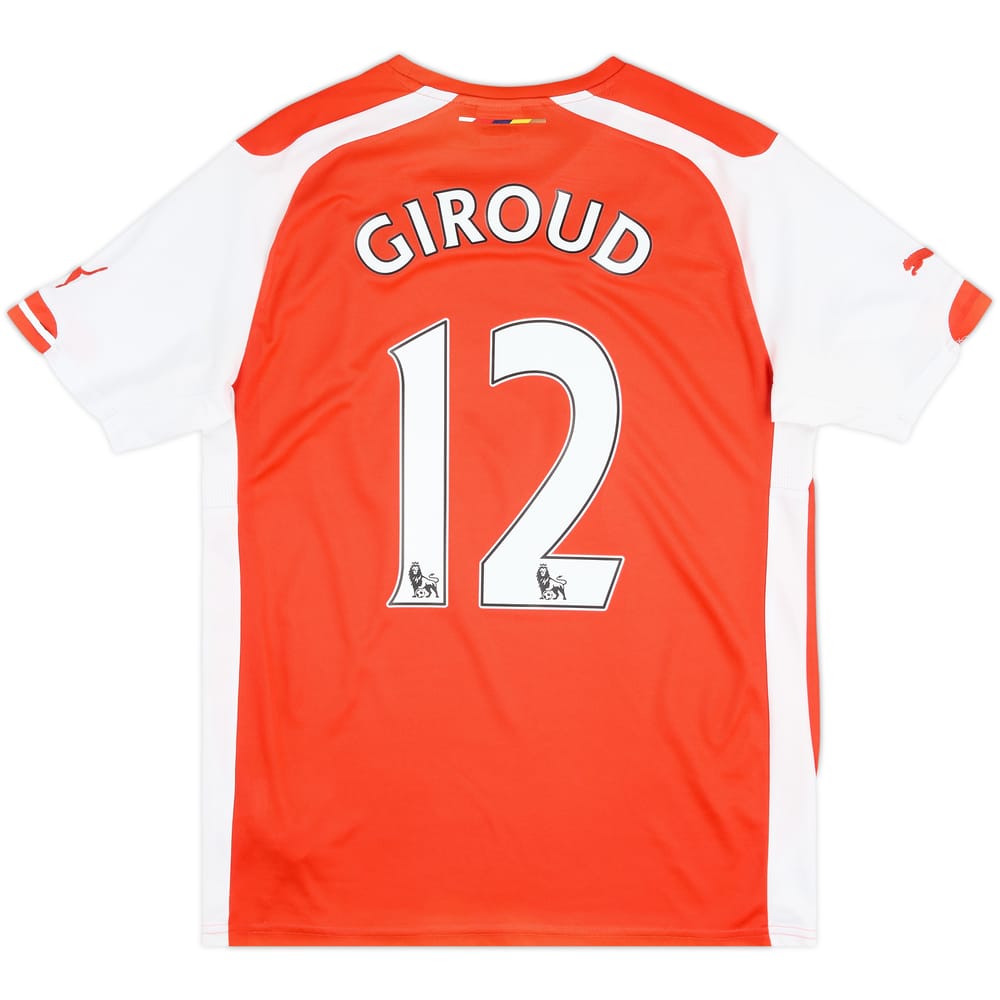 2014-15 Arsenal Home Shirt Giroud #12 - 6/10 - (M)