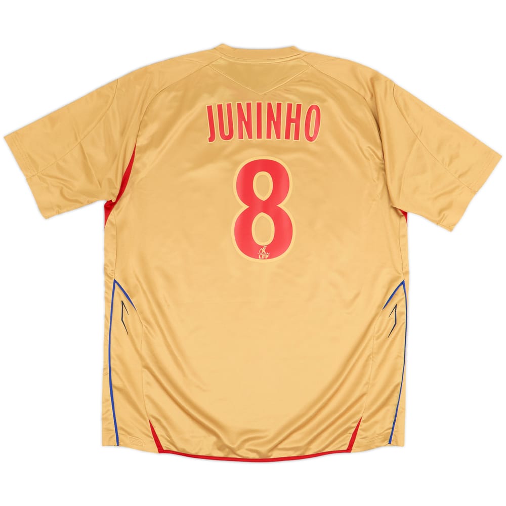 2007-08 Lyon Away Shirt Juninho #8 - 6/10 - (XL)