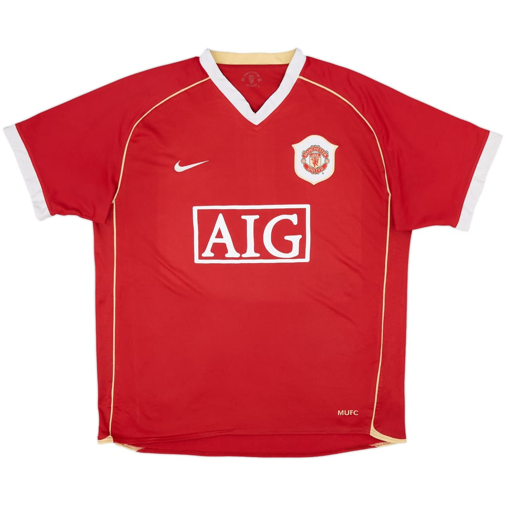 2006-07 Manchester United Home Shirt - 5/10 - (XL)