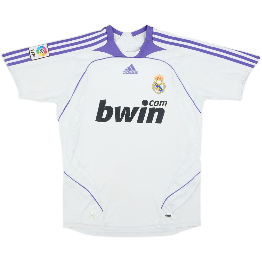 2007-08 Real Madrid Home Shirt - 3/10 - (XL.Boys)