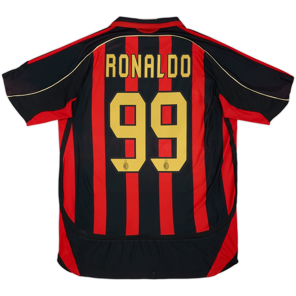 2006-07 AC Milan Home Shirt Ronaldo #99 - 6/10 - (XL)