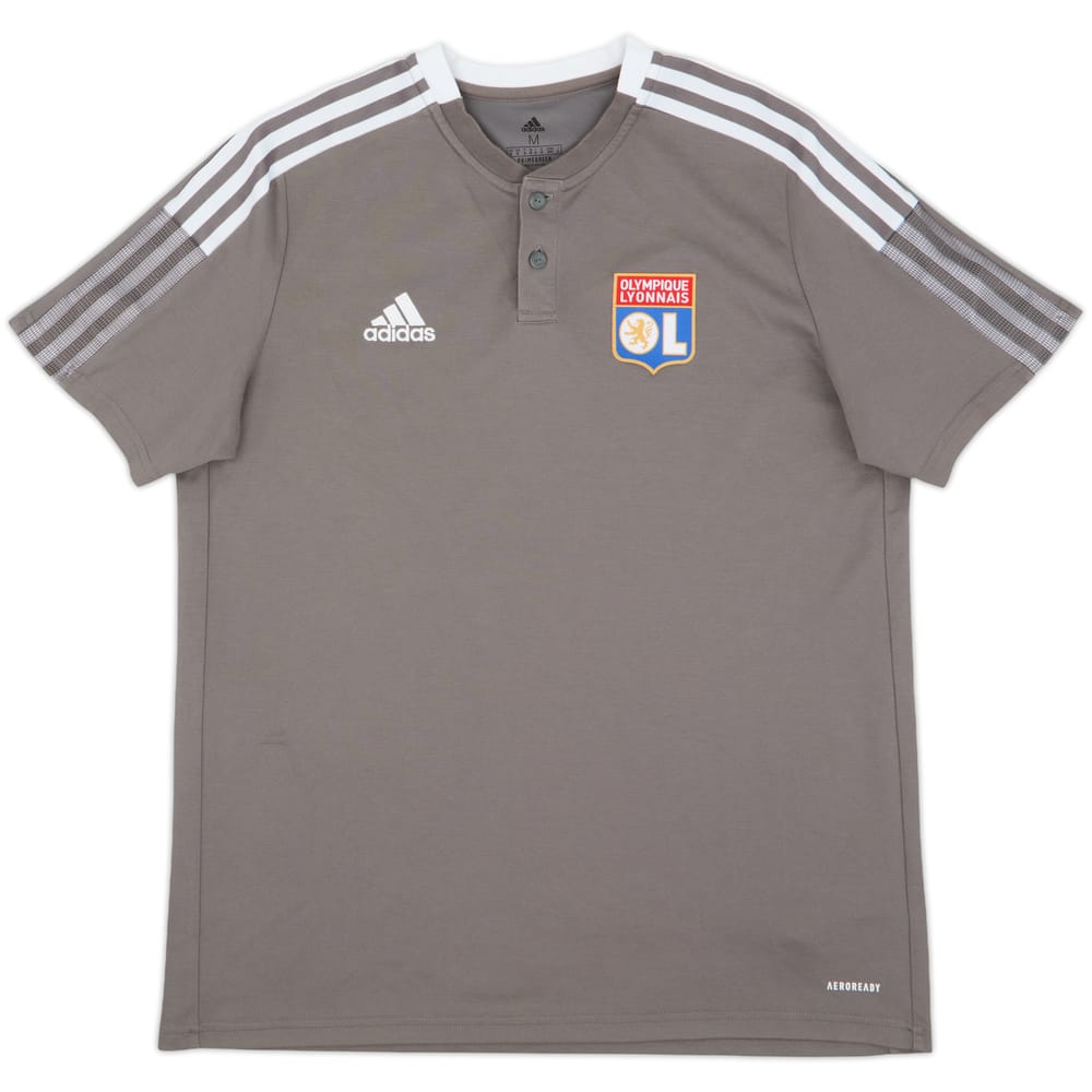 2021-22 Lyon adidas Polo Shirt - 7/10 - (M)