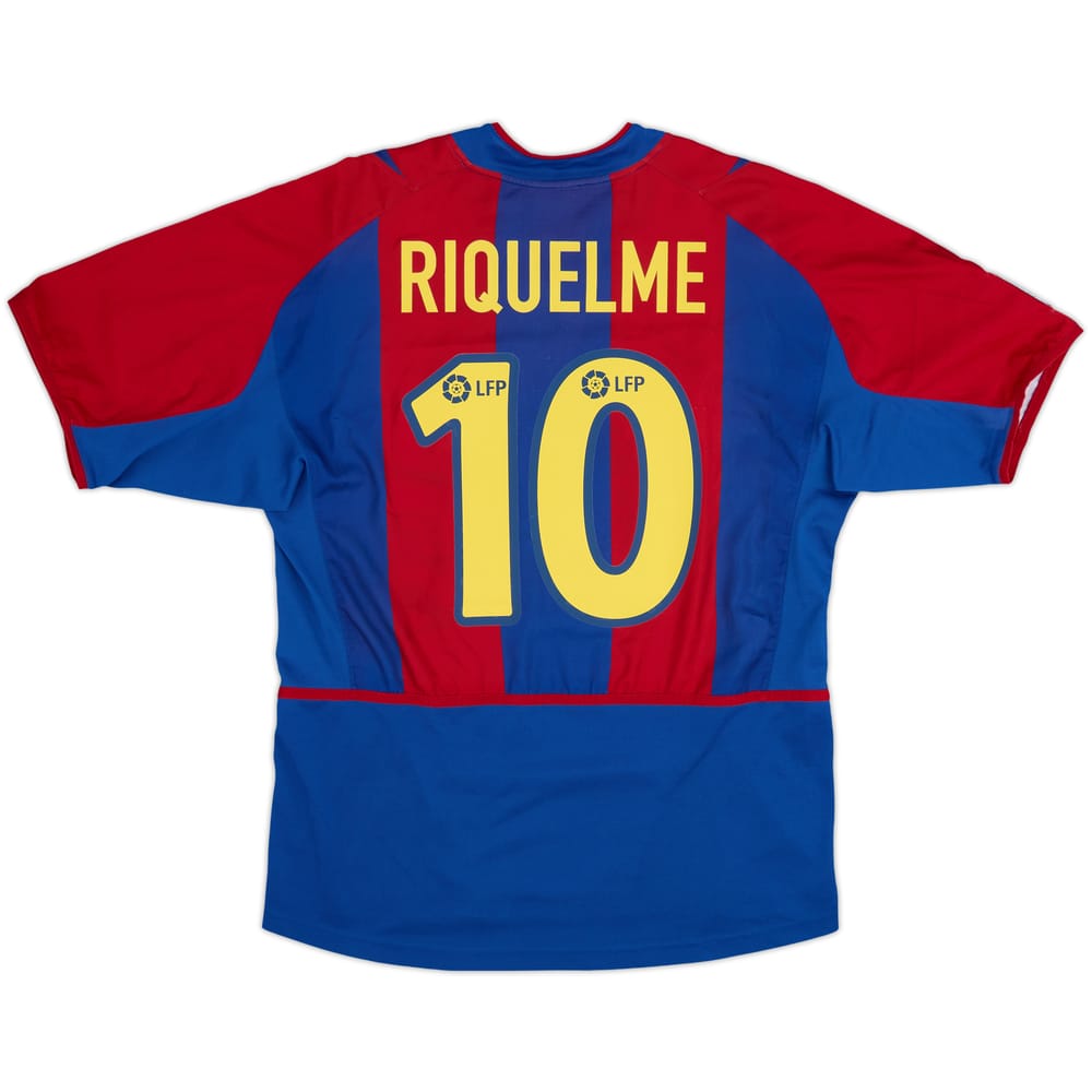 2002-03 Barcelona Home Shirt Riquelme #10 - 9/10 - (M)