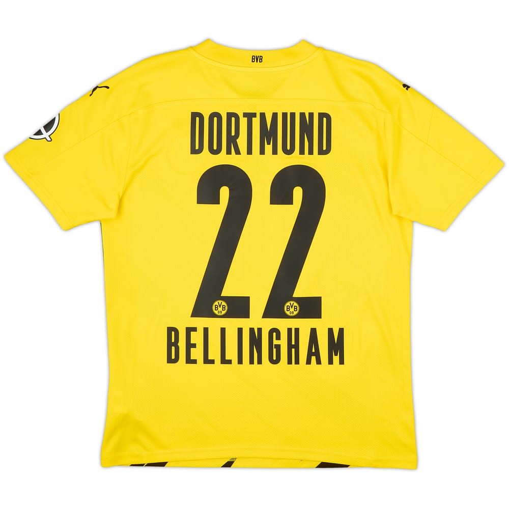 2020-21 Borussia Dortmund Home Shirt Bellingham #22 - 8/10 - (M)