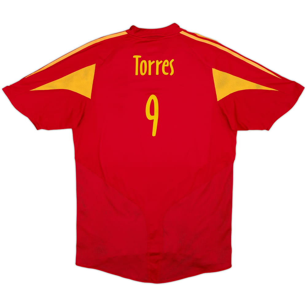 2004-06 Spain Home Shirt Torres #9 - 9/10 - (M)