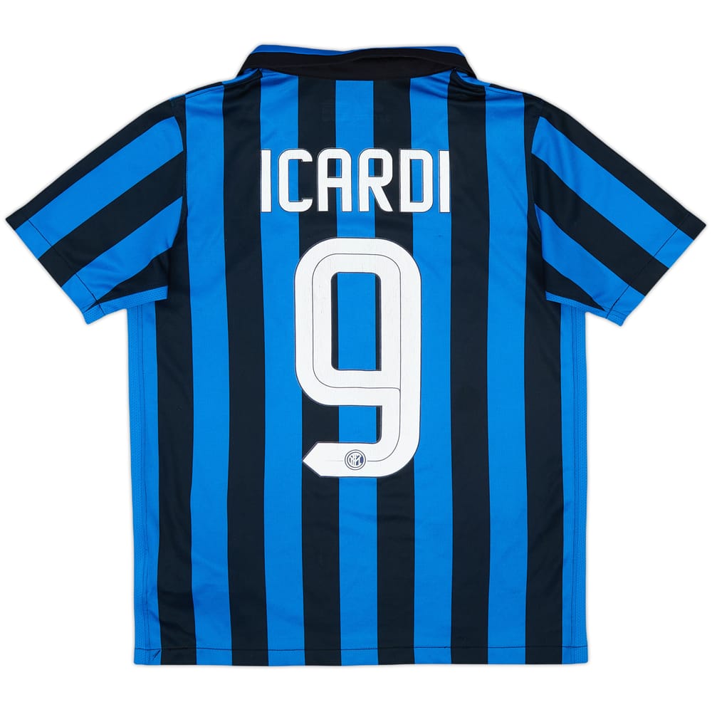 2015-16 Inter Milan Home Shirt Icardi #9 - 6/10 - (L.Boys)