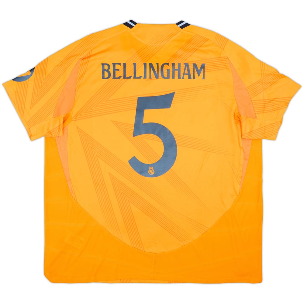 2024-25 Real Madrid Authentic Away Shirt Bellingham #5 - 9/10 - (3XL)